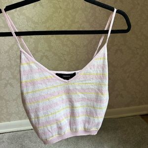 Striped crop top